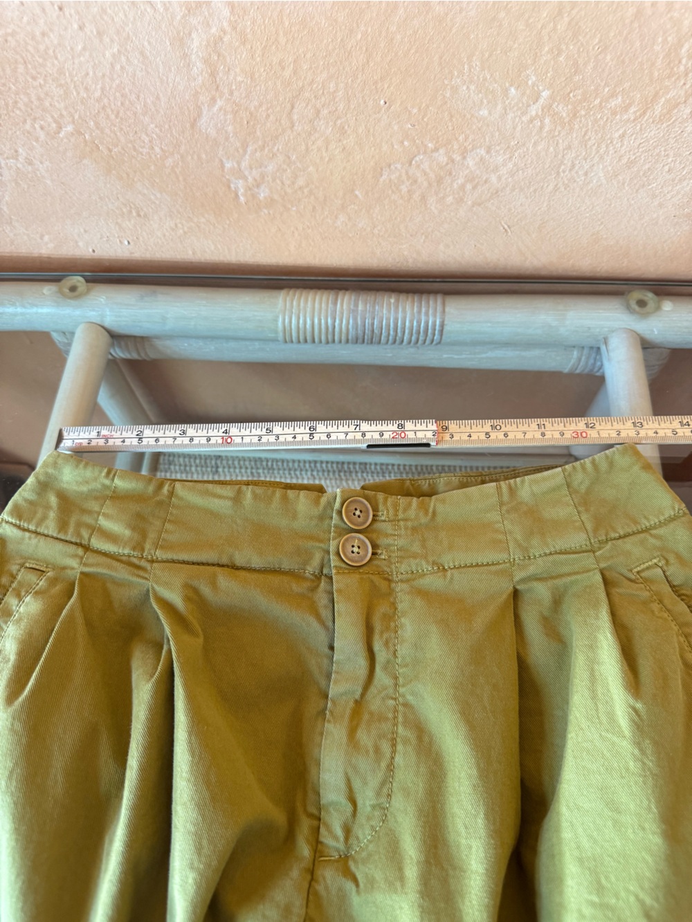 Maeve Anthropologie Olive Wide Leg Pants Pleated High Rise Size 2 - Picture 9 of 10
